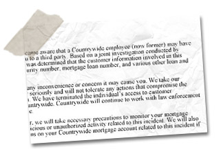 Countrywide letter